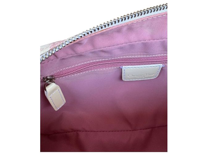 Borsa a tracolla Christian Dior Pink Oblique Number 1 - vista 9