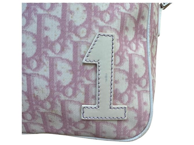 Christian Dior Borsa a Tracolla in Tela Pink Trotter - vista 2