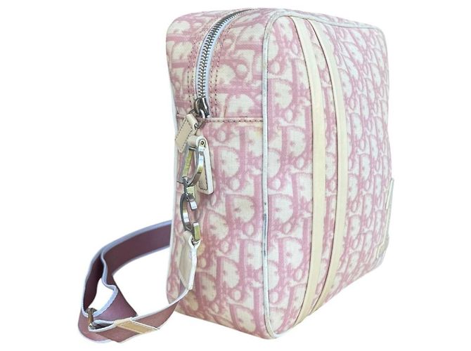 Christian Dior Borsa a Tracolla in Tela Pink Trotter - vista 3