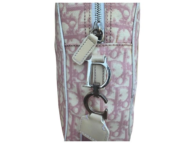 Christian Dior Borsa a Tracolla in Tela Pink Trotter - vista 4