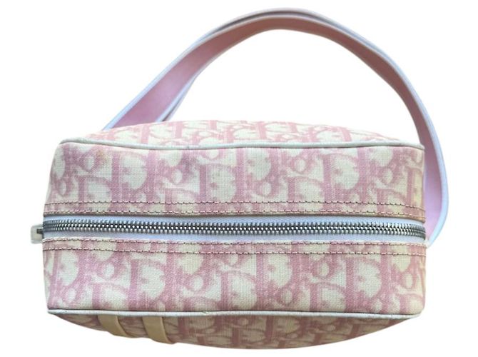Christian Dior Borsa a Tracolla in Tela Pink Trotter - vista 7