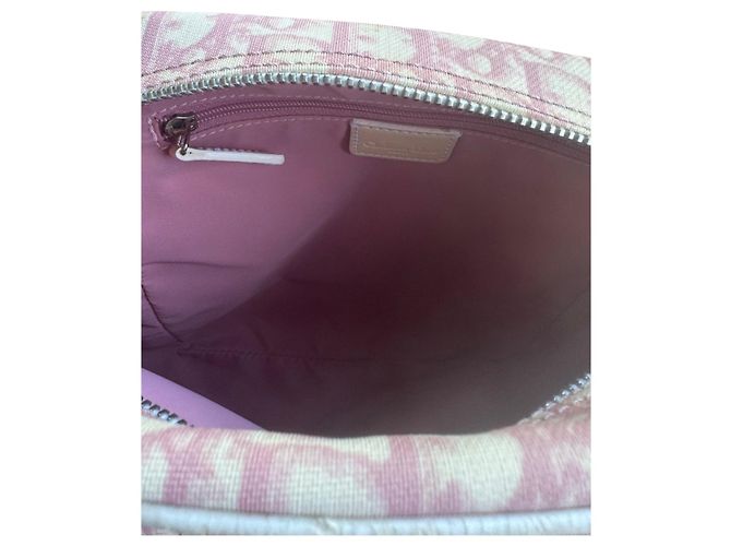 Christian Dior Borsa a Tracolla in Tela Pink Trotter - vista 8