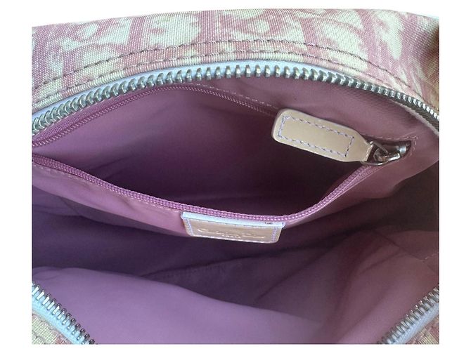 Christian Dior Borsa a Tracolla in Tela Pink Trotter - vista 9