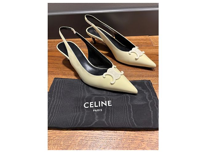 Céline Celine Triomphe Zapatos Slingback - vista 14