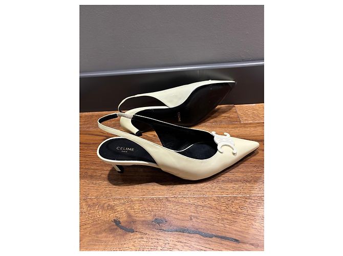Céline Celine Triomphe Zapatos Slingback - vista 6