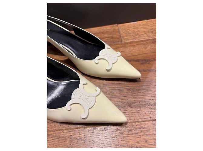 Céline Celine Triomphe Zapatos Slingback - vista 9