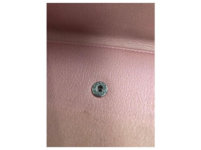 Chanel Camélia Leder Portemonnaie Rosa - Ansicht 5