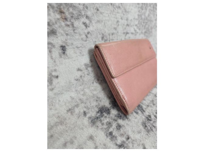 Chanel Camélia Leder Portemonnaie Rosa - Ansicht 7