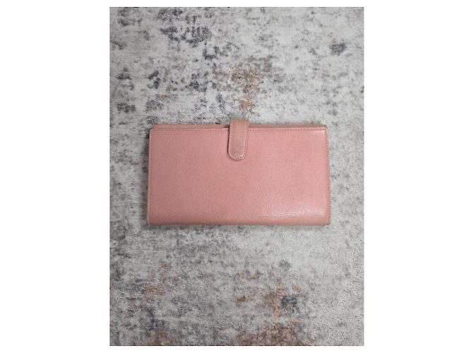 Chanel Camélia Leder Portemonnaie Rosa - Ansicht 8