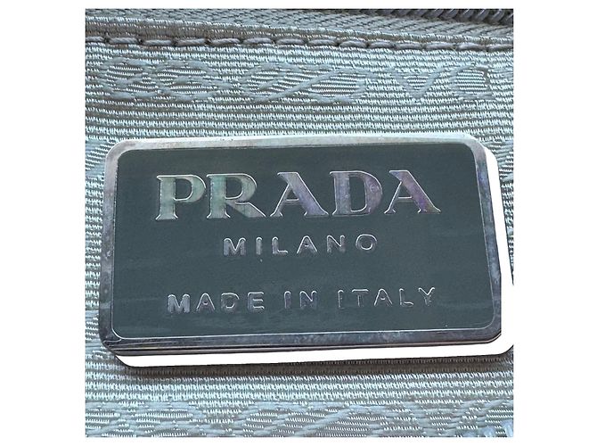 Double Prada Nylon Schultertasche - Hellrosa - Ansicht 11
