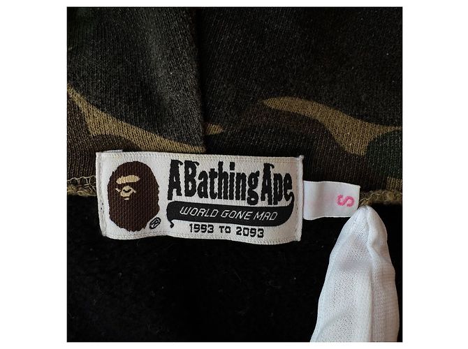 Autre Marque A Bathing Ape BAPE Shark Full-Zip Hoodie 1st Camo - Grün/Schwarz - Ansicht 12