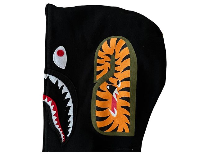 Autre Marque A Bathing Ape BAPE Shark Full-Zip Hoodie 1st Camo - Grün/Schwarz - Ansicht 8