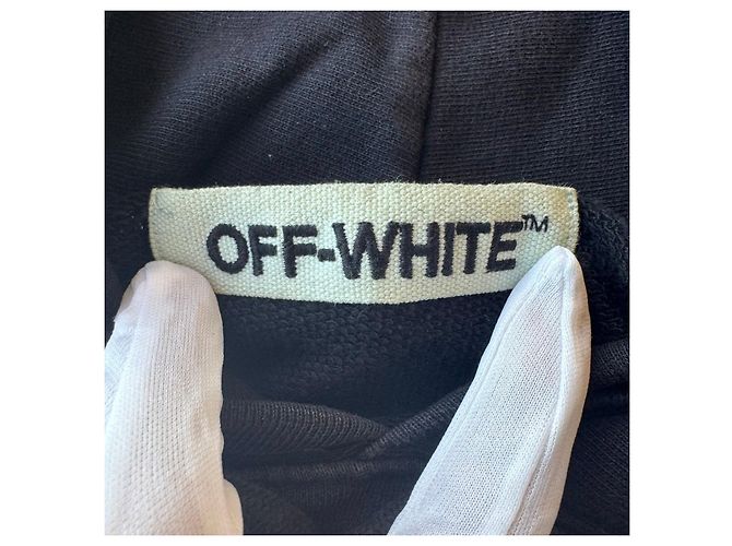 Off White Off-White Caravaggio Hoodie Schwarz Gelb - Ansicht 6