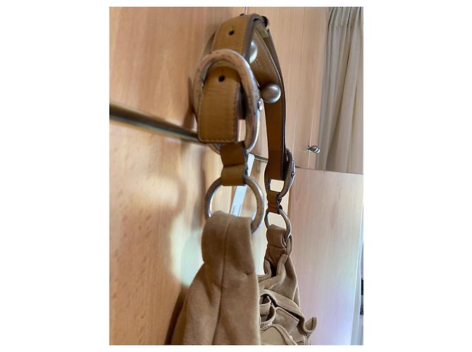 Borsa Hobo Yves Saint Laurent Muse Two in camoscio - vista 10