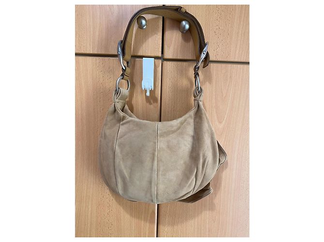 Borsa Hobo Yves Saint Laurent Muse Two in camoscio - vista 14