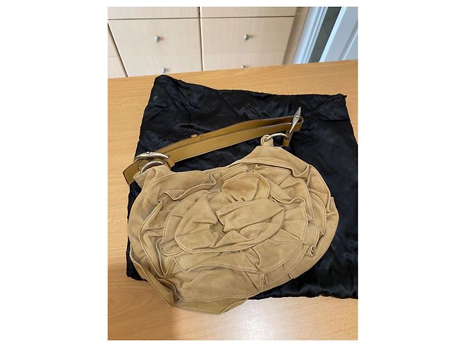 Borsa Hobo Yves Saint Laurent Muse Two in camoscio - vista 16