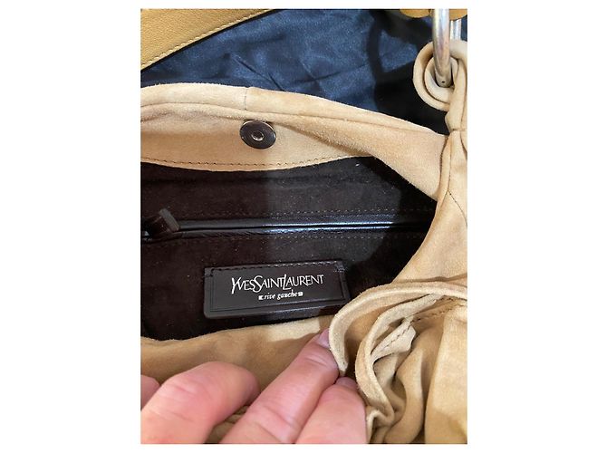 Borsa Hobo Yves Saint Laurent Muse Two in camoscio - vista 7