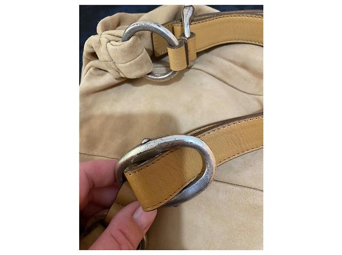 Borsa Hobo Yves Saint Laurent Muse Two in camoscio - vista 8