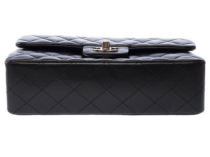 Bolsa CHANEL Timeless/Classique em Couro Preto - 104013 - vista 10