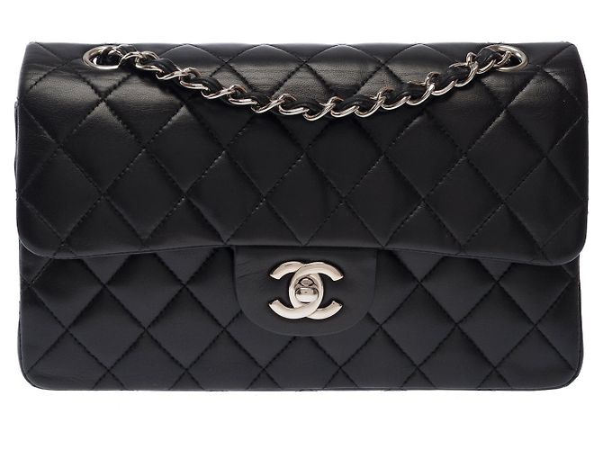 Bolsa CHANEL Timeless/Classique em Couro Preto - 104013 - vista 13