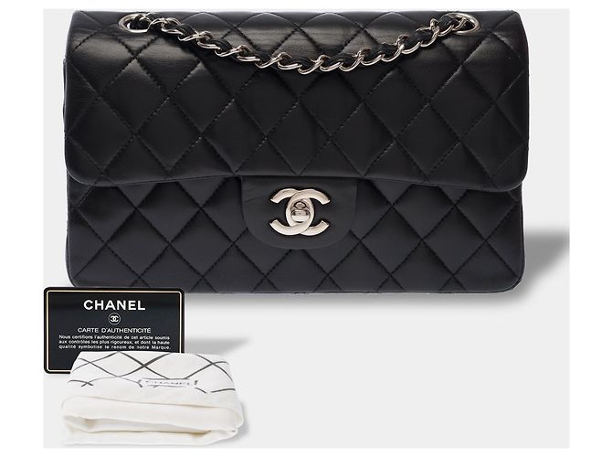 Bolsa CHANEL Timeless/Classique em Couro Preto - 104013 - vista 2