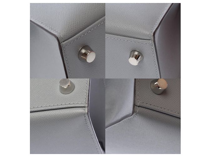 Hermès Bolsa HERMES Kelly 25 em Couro Cinza - 104004 - vista 12