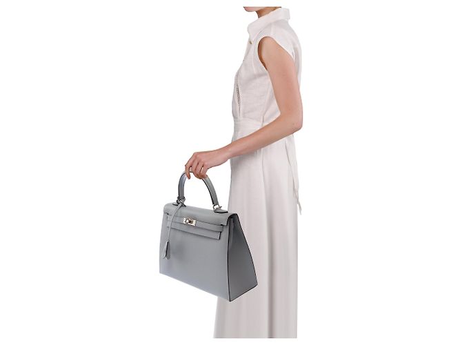 Hermès Bolsa HERMES Kelly 25 em Couro Cinza - 104004 - vista 13