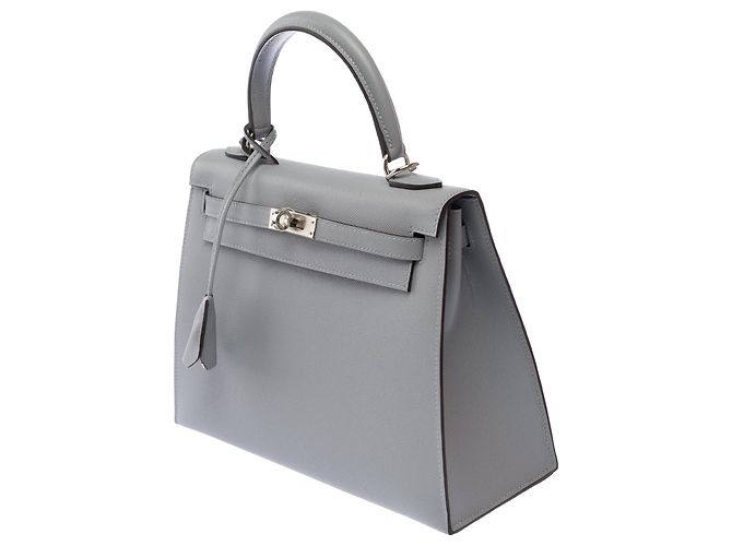 Hermès Bolsa HERMES Kelly 25 em Couro Cinza - 104004 - vista 5