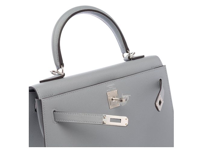 Hermès Bolsa HERMES Kelly 25 em Couro Cinza - 104004 - vista 7