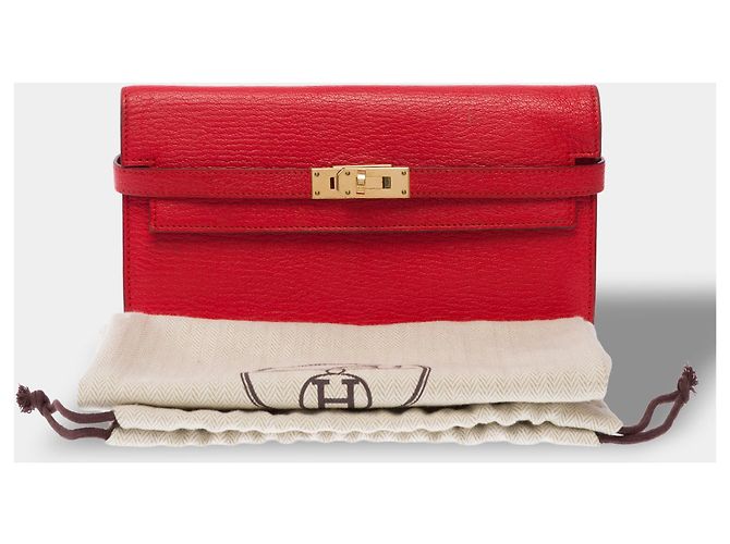Hermès Borsa HERMES Kelly to go in Pelle Rossa - 104008 - vista 2