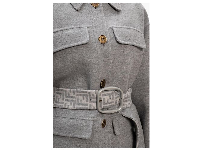 Fendi Mantel grau T.38 - Ansicht 4