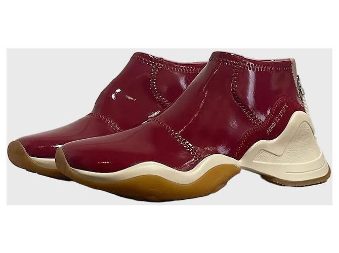 Sneakers Fendi rosse T.40 - vista 3