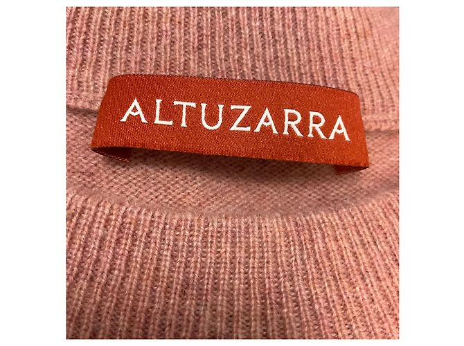 Pull-over en maille de cachemire à manches longues Altuzarra Blush Pink - vue 4