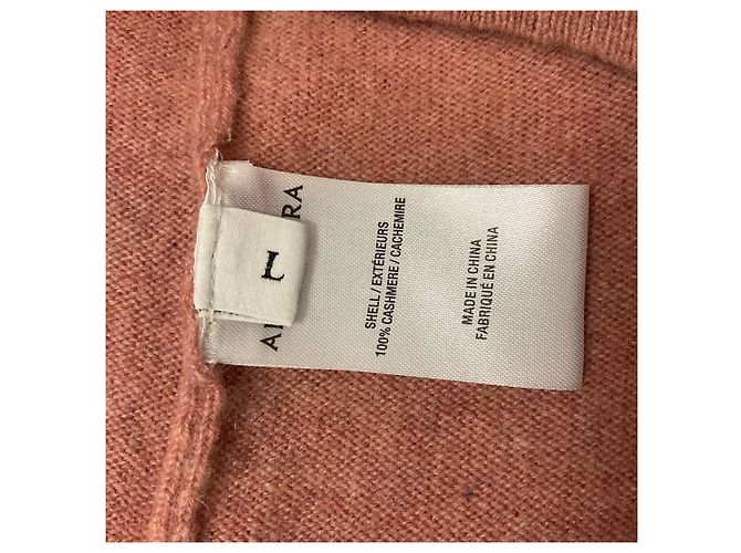 Pull-over en maille de cachemire à manches longues Altuzarra Blush Pink - vue 5