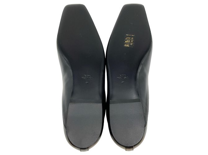 Totême Toteme Black Leather The Everyday Flats - Ansicht 10