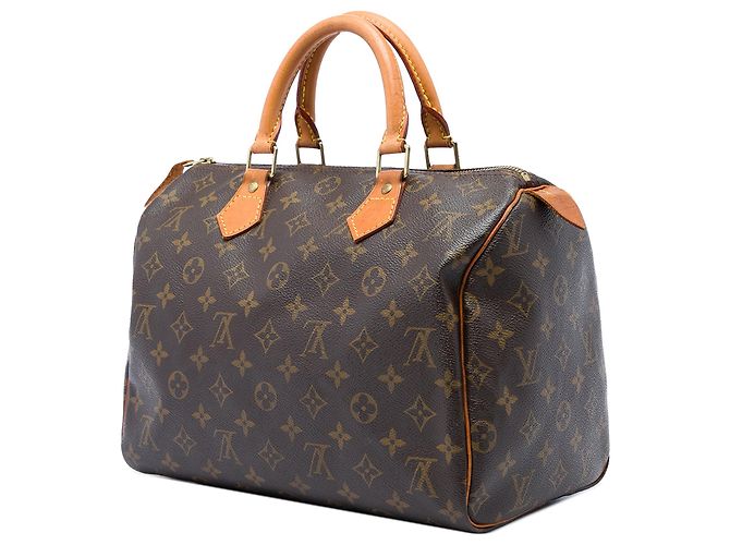 Sac Boston Louis Vuitton Monogram Speedy 30 Marron - vue 2