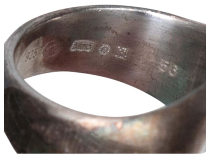 Montblanc Star Ring aus Sterlingsilber und Perle Größe 7.5 - Ansicht 5