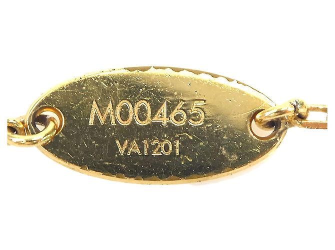 Collar Louis Vuitton chapado en oro con colgante Fall in Love - vista 4