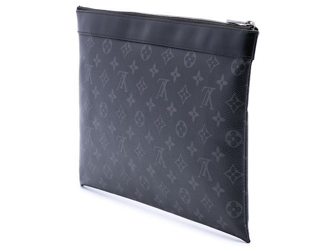 Borsa a pochette Louis Vuitton Monogram Eclipse Discovery Pochette GM nera - vista 2