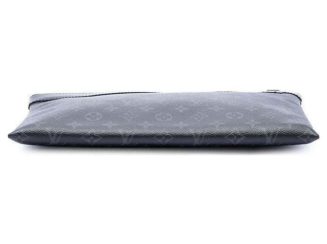 Borsa a pochette Louis Vuitton Monogram Eclipse Discovery Pochette GM nera - vista 3