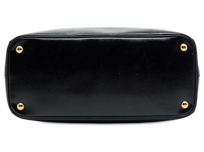 Prada Parabole Medium Tote aus Saffiano Vernice in Schwarz - Ansicht 3
