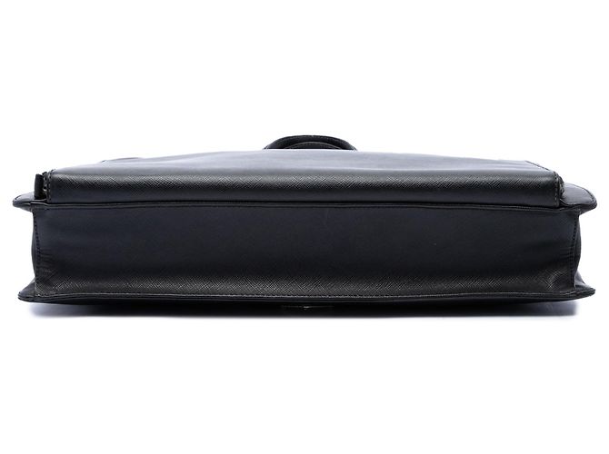 Mala de negócios Prada Saffiano preta - vista 3