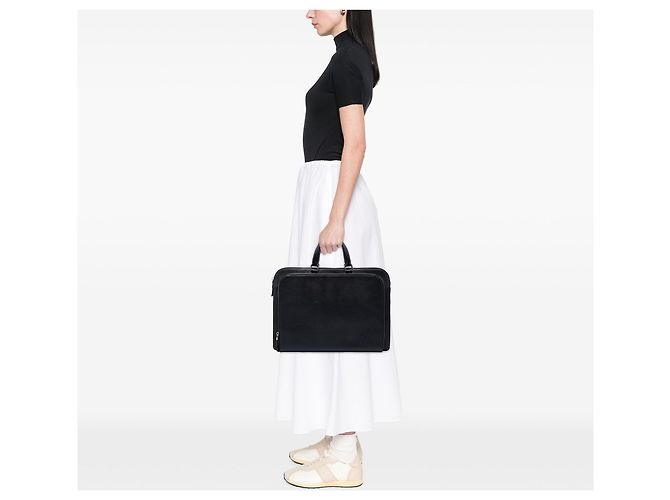 Mala de negócios Prada Saffiano preta - vista 6
