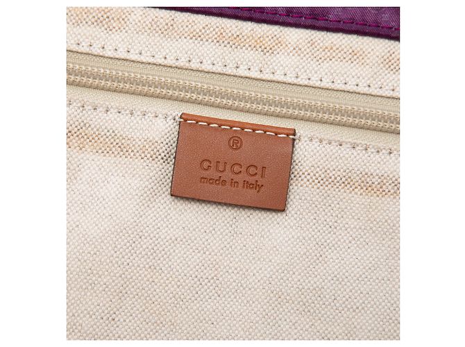 Mala de viagem Gucci GG em nylon roxa - vista 5