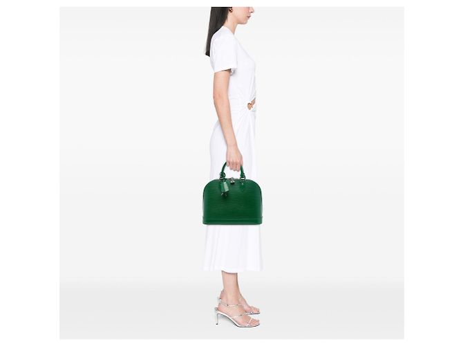 Louis Vuitton Epi Alma PM Handtasche Grün - Ansicht 6