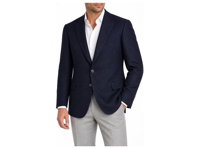 Autre Marque Cesare Attolini für pauw, blue open hopsack Blazer - Ansicht 10