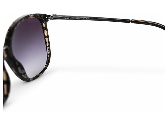 Chanel, Gafas de sol con estampado gráfico y strass - vista 7