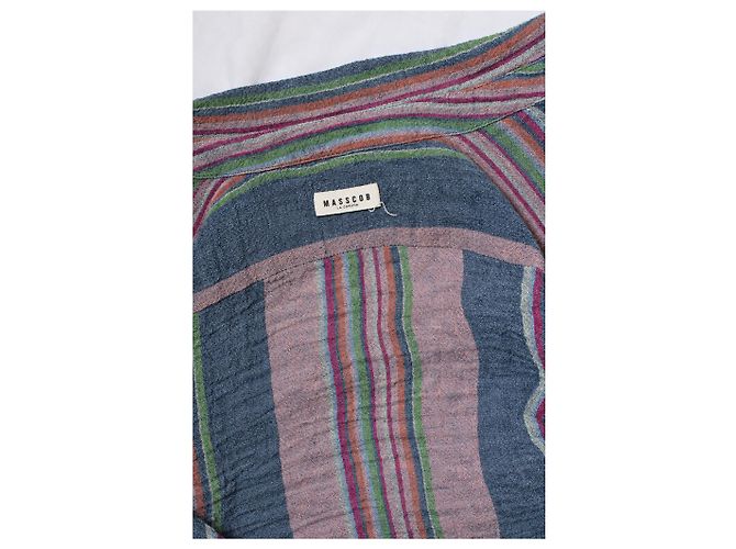Masscob, camicia a righe multicolore - vista 5