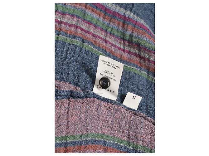 Masscob, camicia a righe multicolore - vista 6