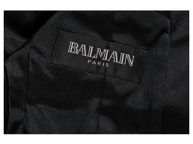 Balmain, americana corta negra adornada - vista 7